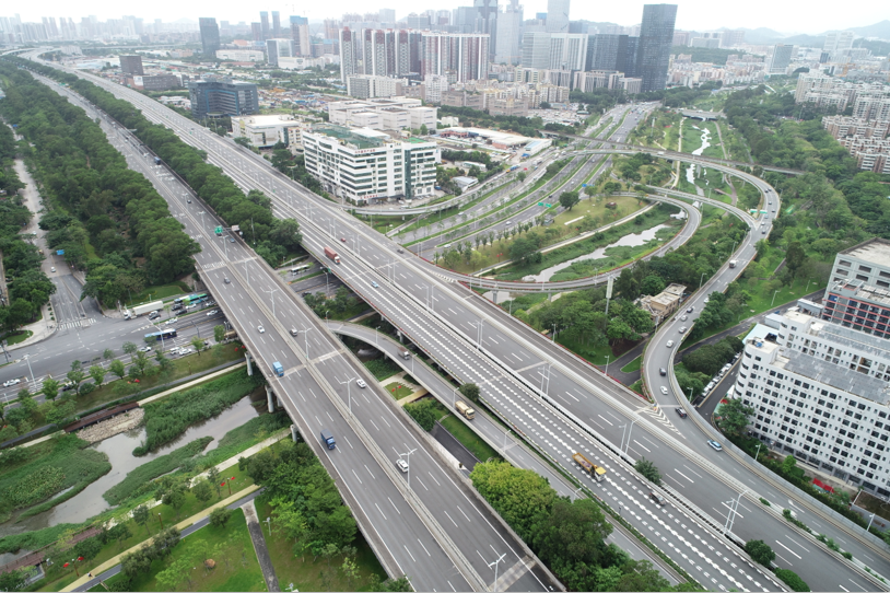 深圳沙河西路改造工程和南坪快速二期今日通车