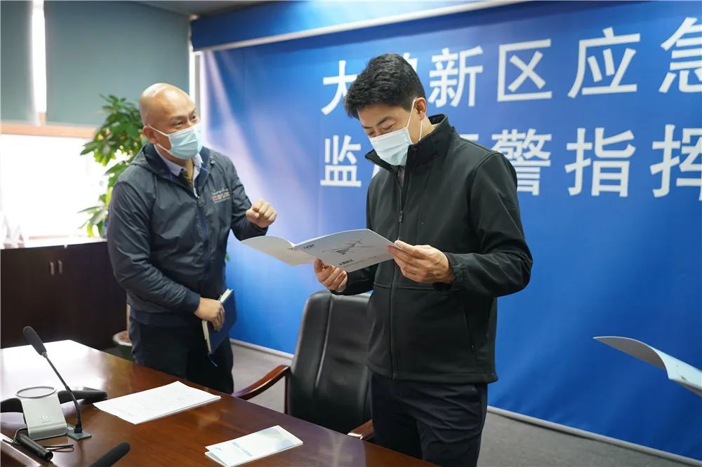 元旦当天大鹏新区领导检查安全生产和疫情防控工作