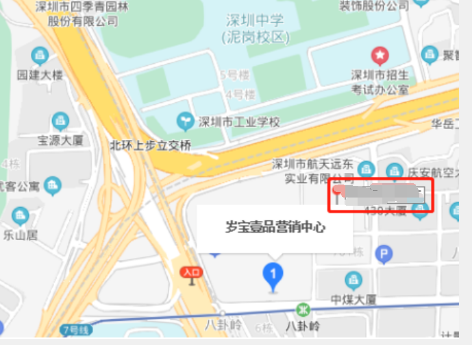 深圳福田八卦岭地图图片