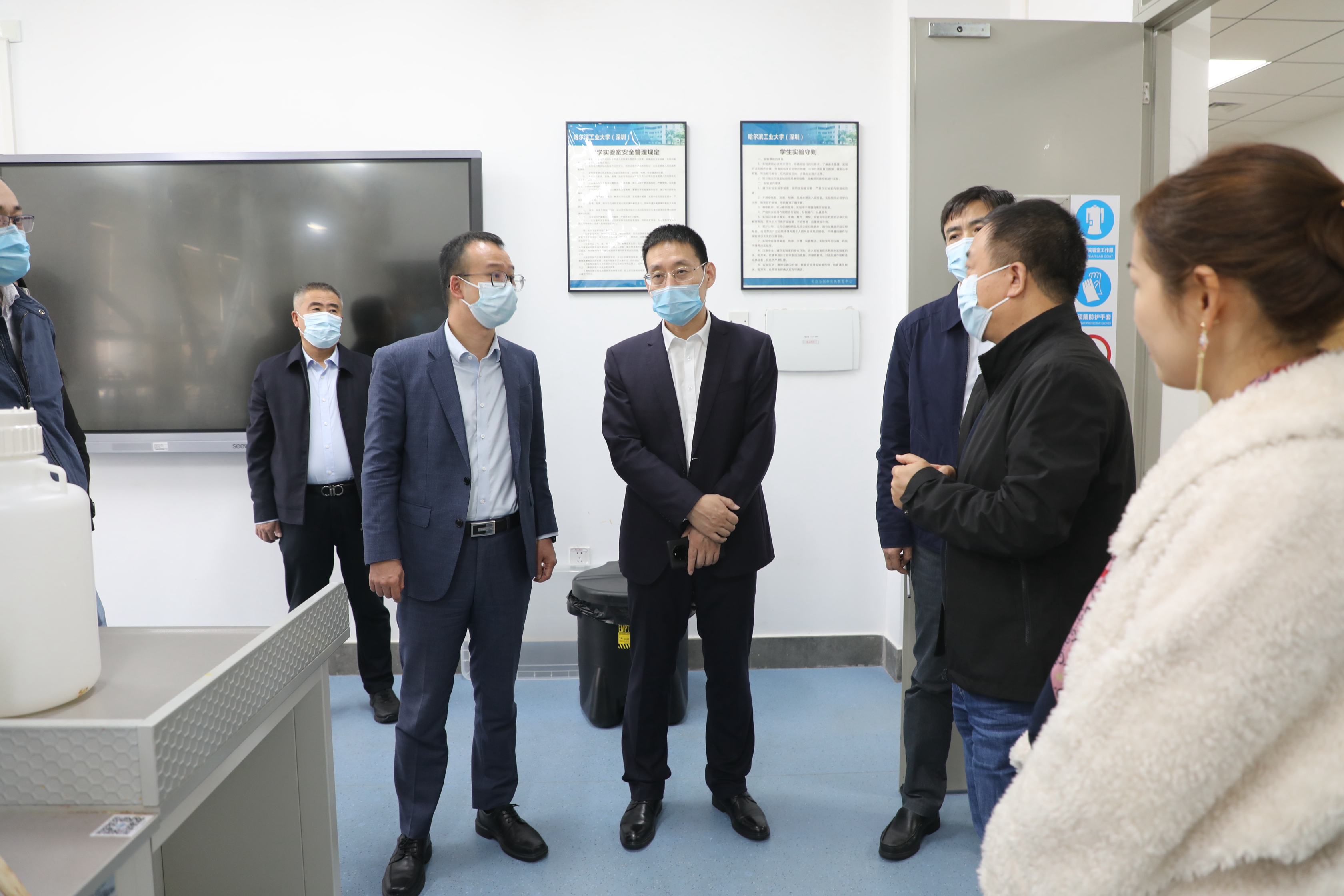 深圳市教育局副局长陈志锋率队督导检查哈工大深圳春季学期开学准备