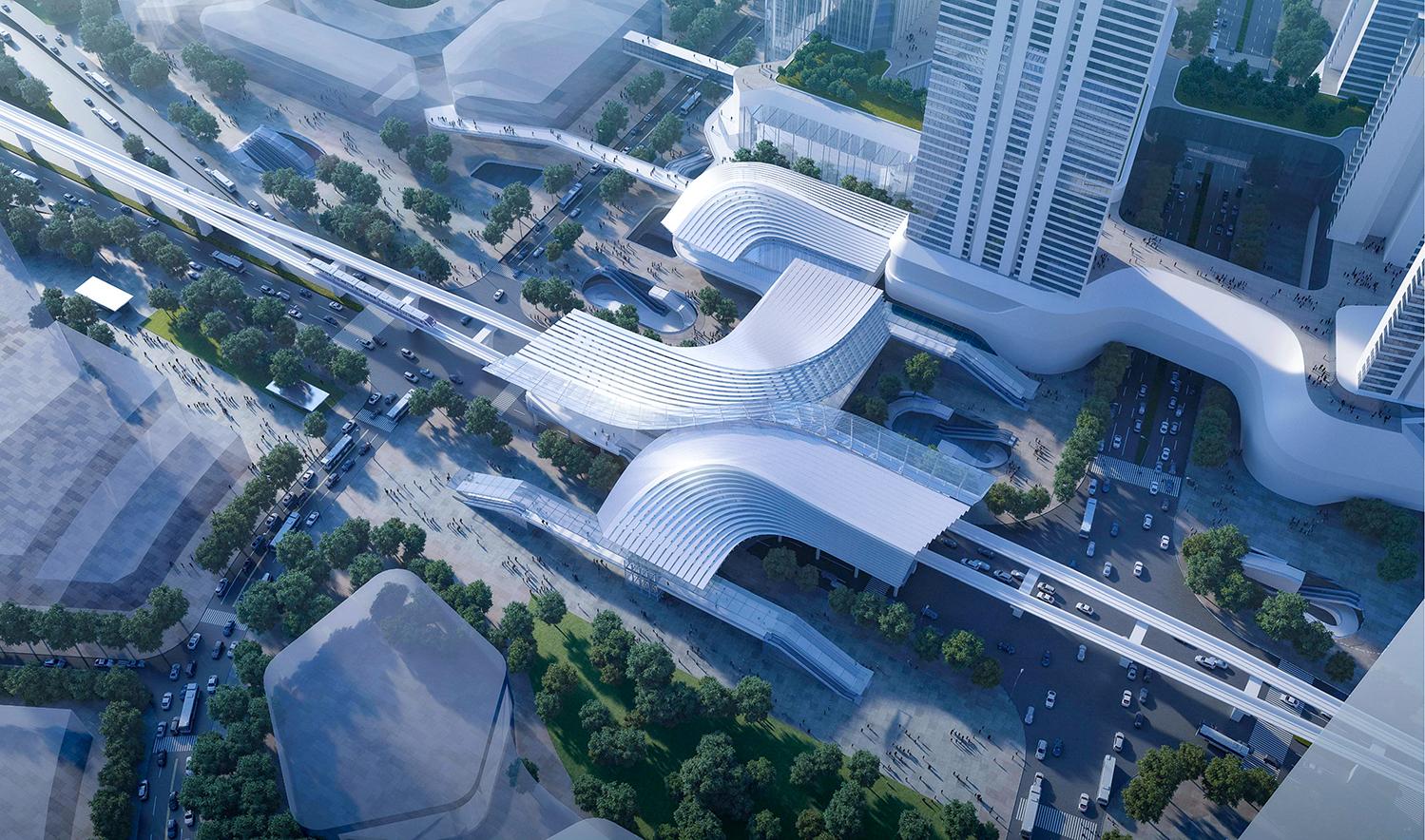 深圳大运综合交通枢纽进入地上钢结构施工阶段_深圳新闻网