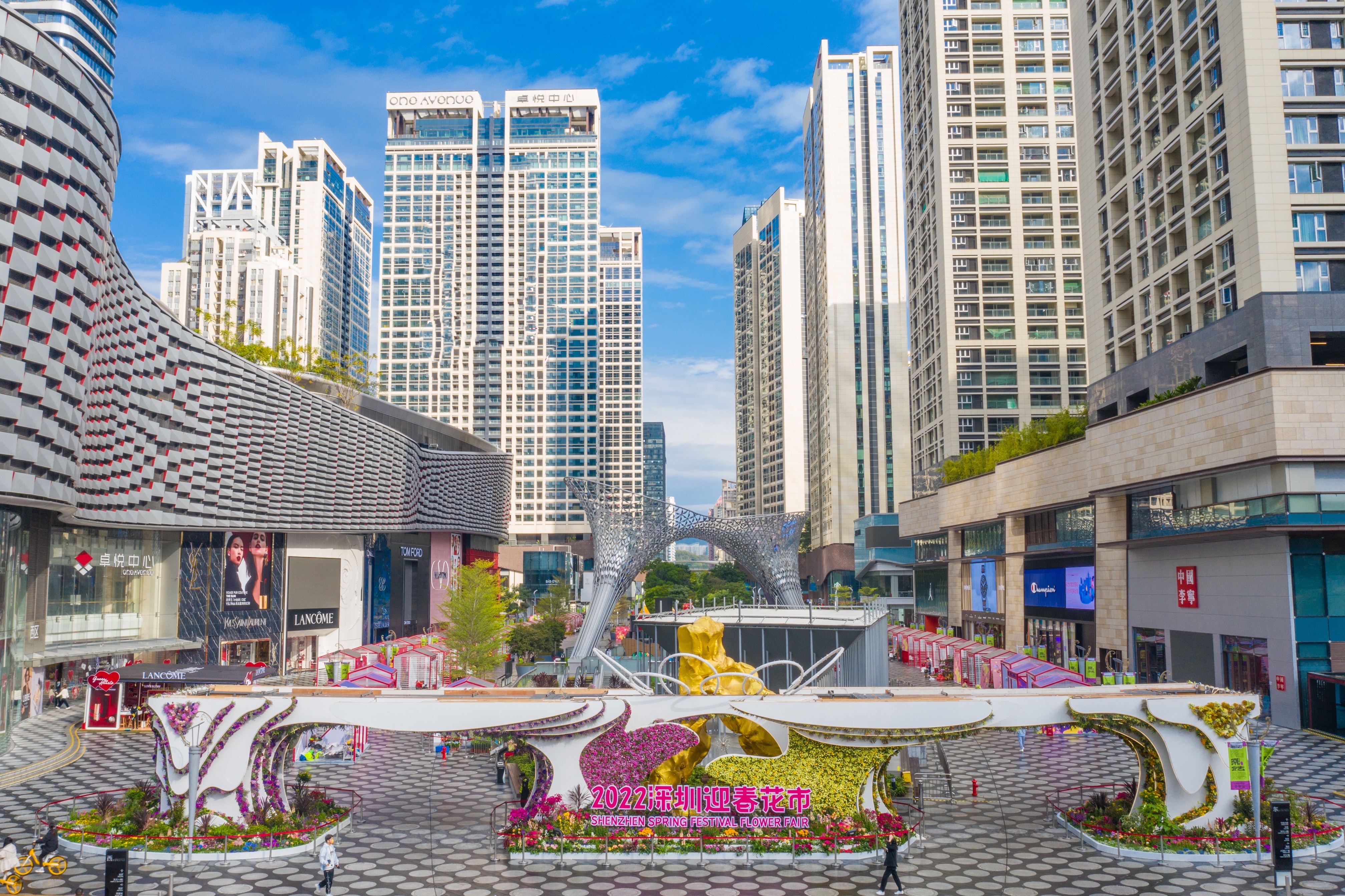 逛花街啦来福田这里感受浓浓年味