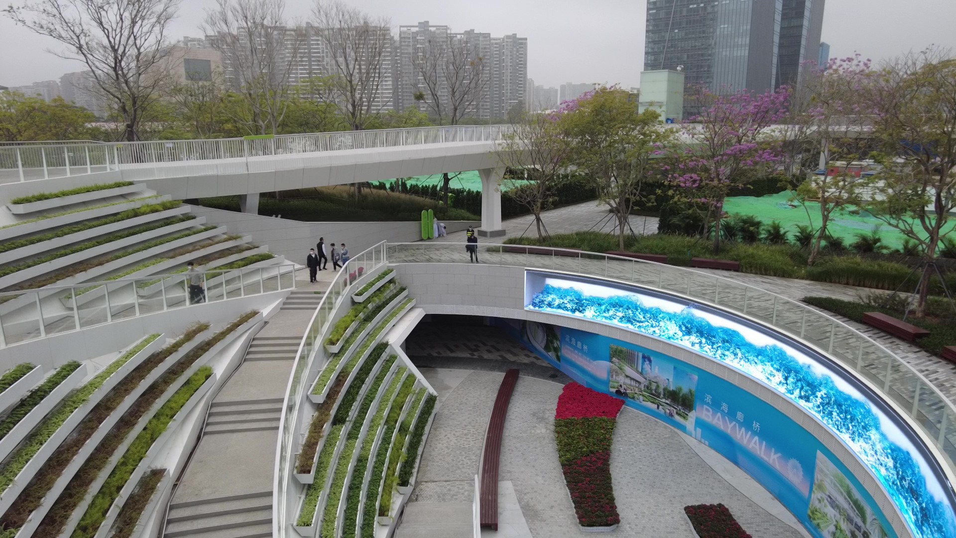 深圳滨海廊桥图片