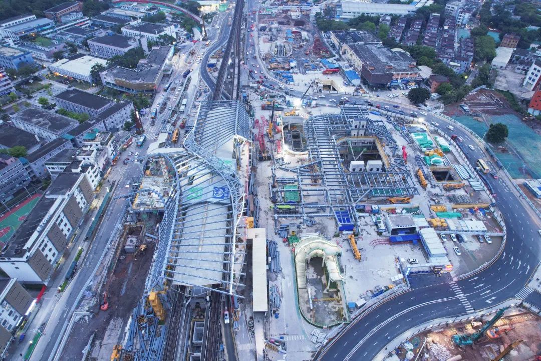 大运综合交通枢纽工程 “湾区之舞”雏形初现