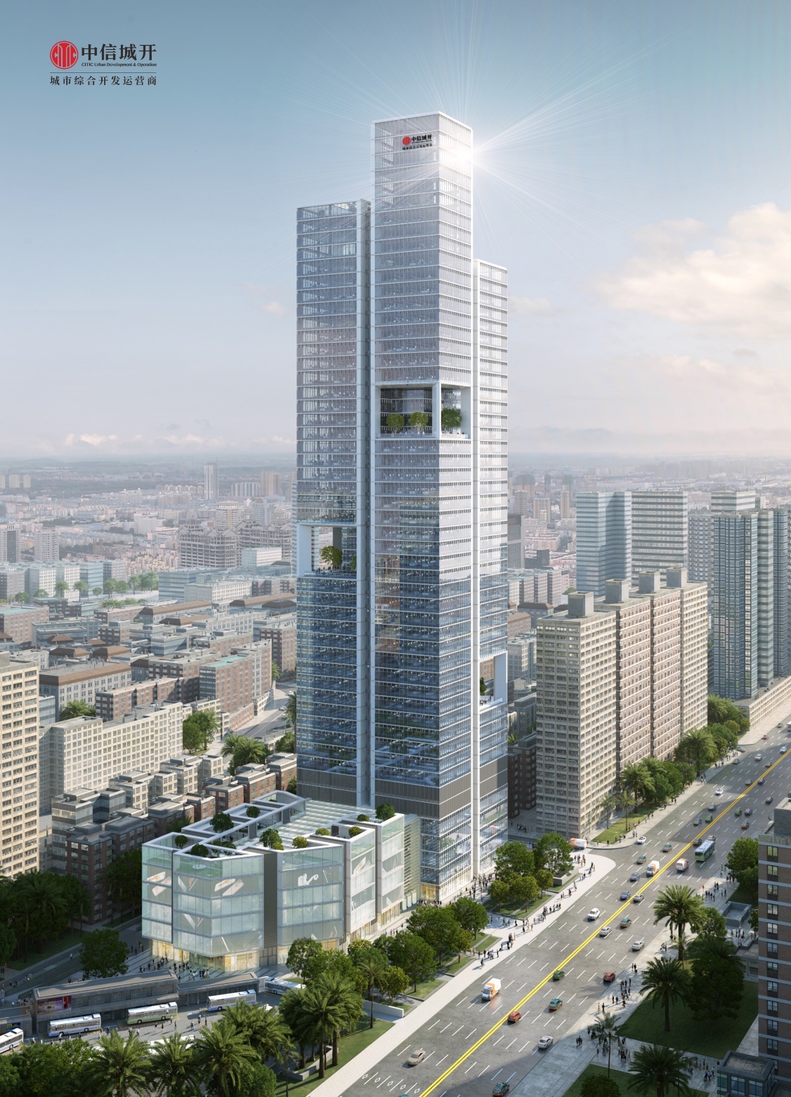 中信城开大厦今日复工深圳又一地标崛起